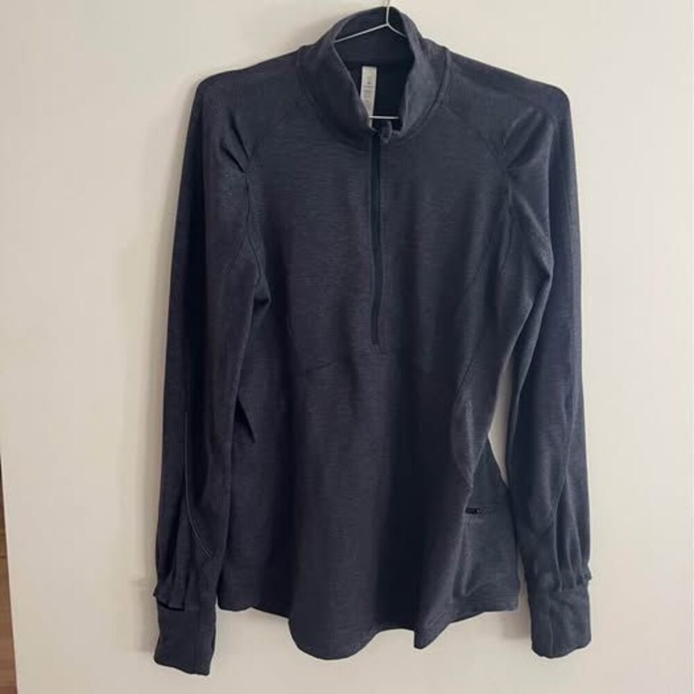 Lululemon Extra Mile 1/2 Zip Pullover Heathered Women’s Size 10